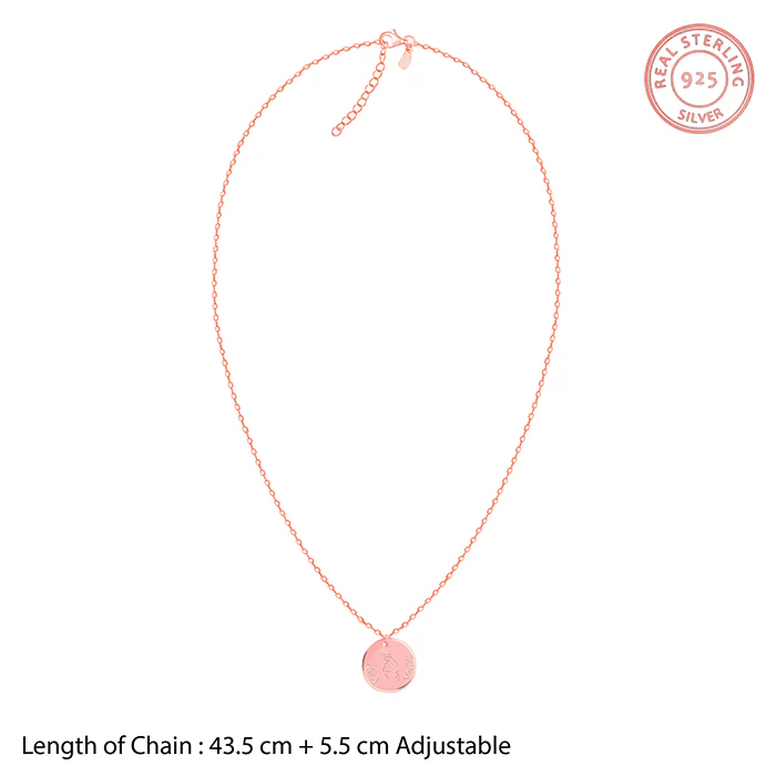 Rose Gold Personalised Coin Pendant - Image 5