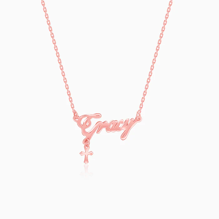 Rose Gold Personalised Eternal Necklace - Image 10