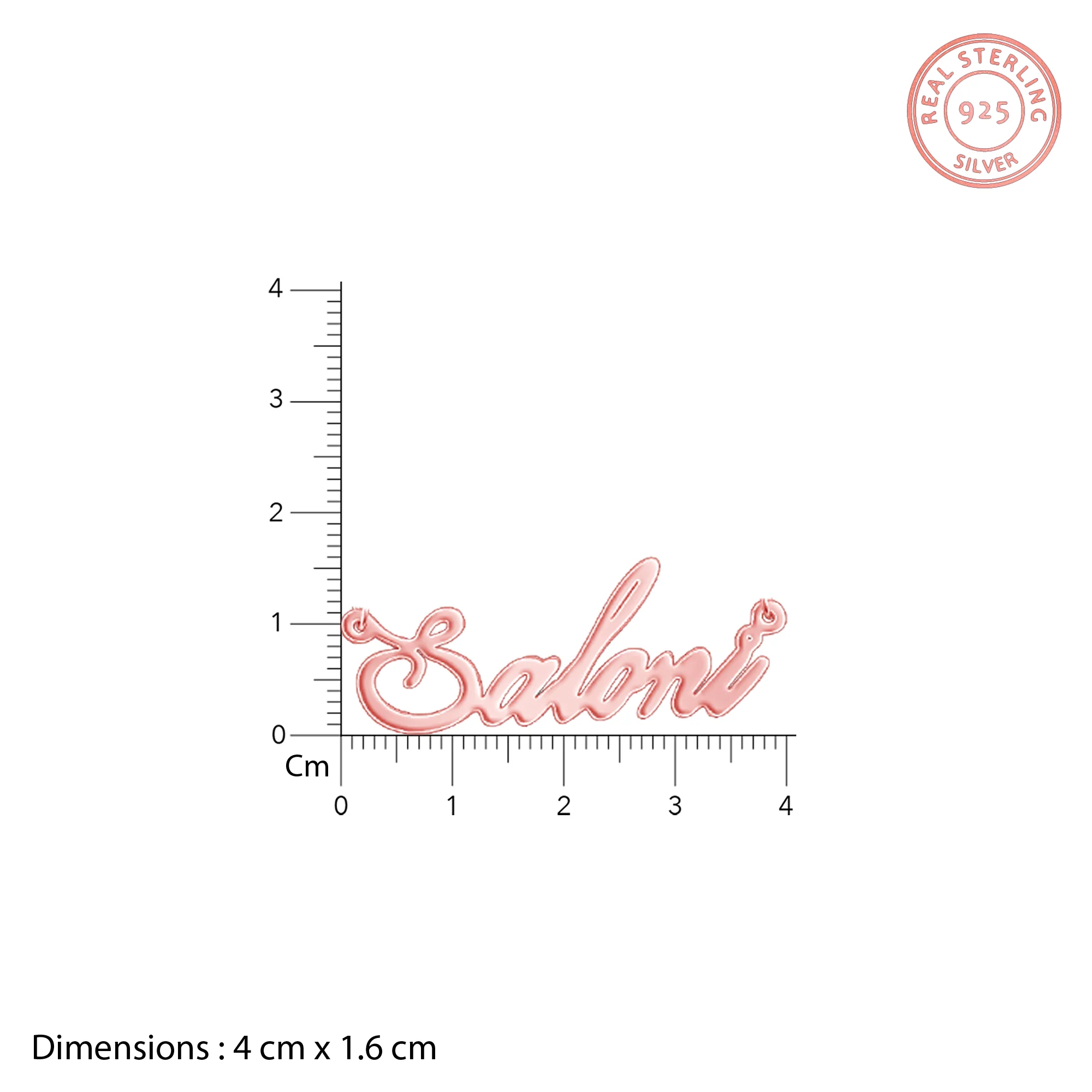 Rose Gold Personalised Eternal Necklace - Image 4