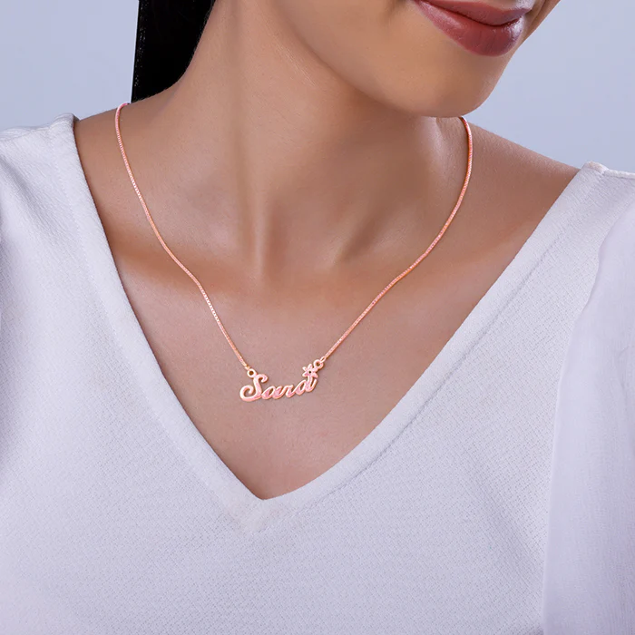 Rose Gold Personalised Self Love Pendant - Image 3