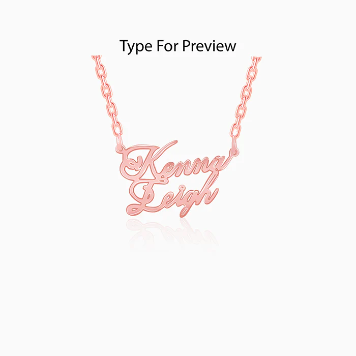 Rose Gold Personalised Perfect Match Pendant - Image 2