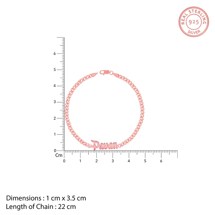 Rose Gold Personalised Timeless Classic Bracelet For Him - Image 4
