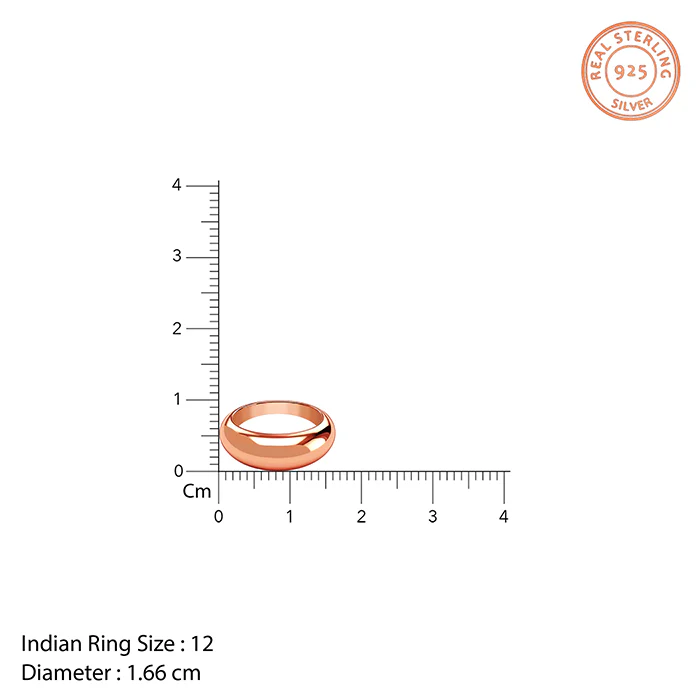 Rose Gold Polished Ring - Image 4