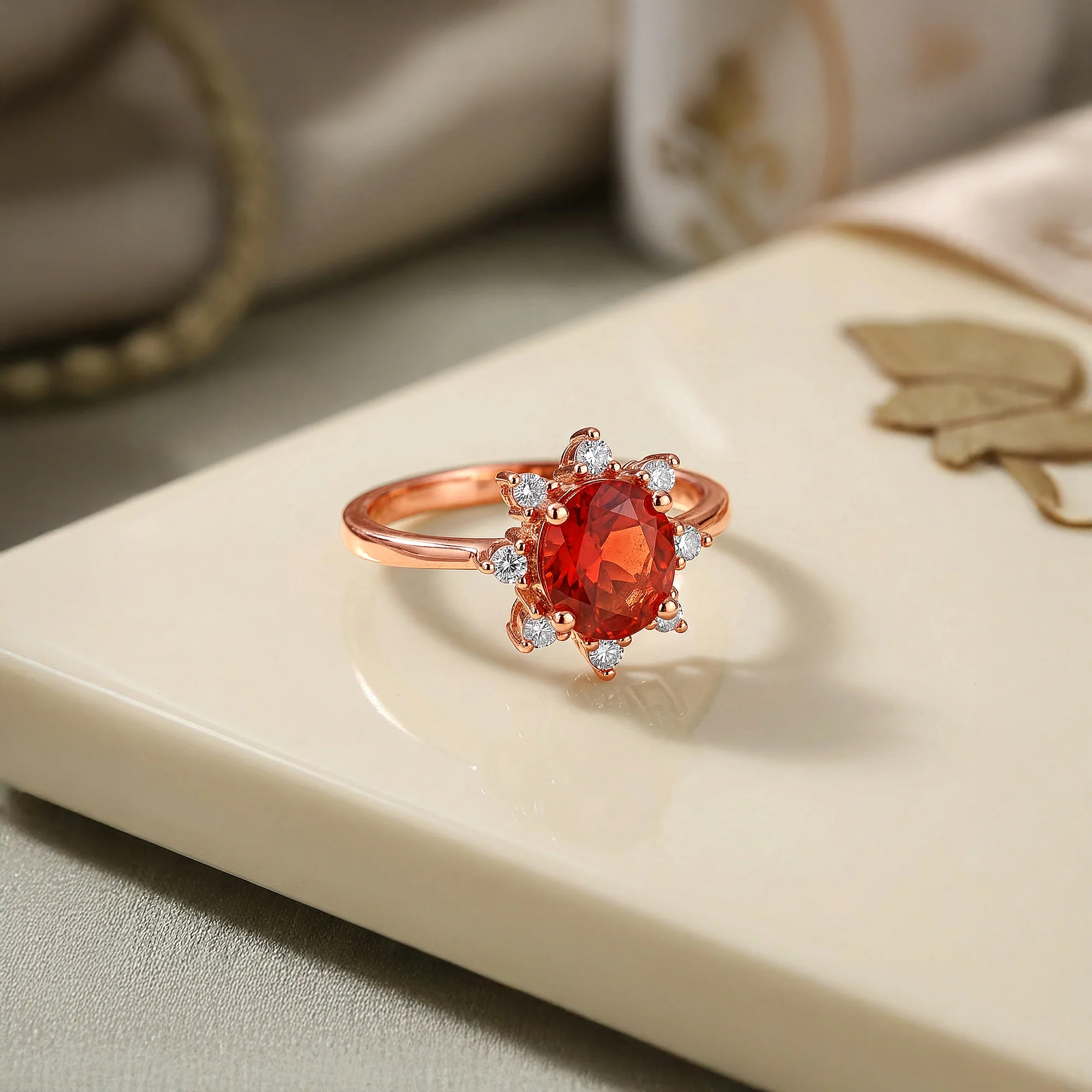 Rose Gold Pomona Ring - Image 2