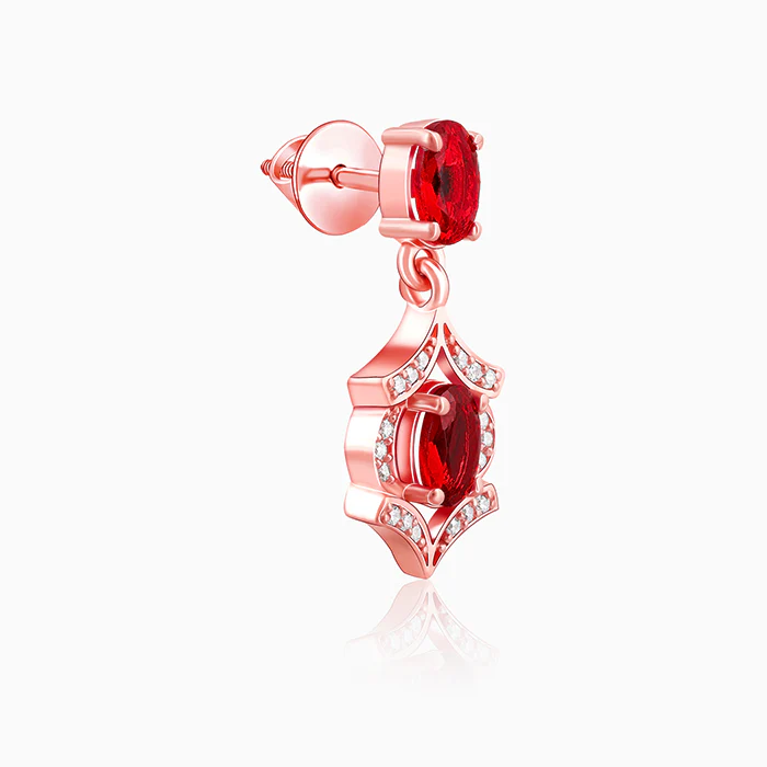 Rose Gold Pretty Woman Earrings - Image 4