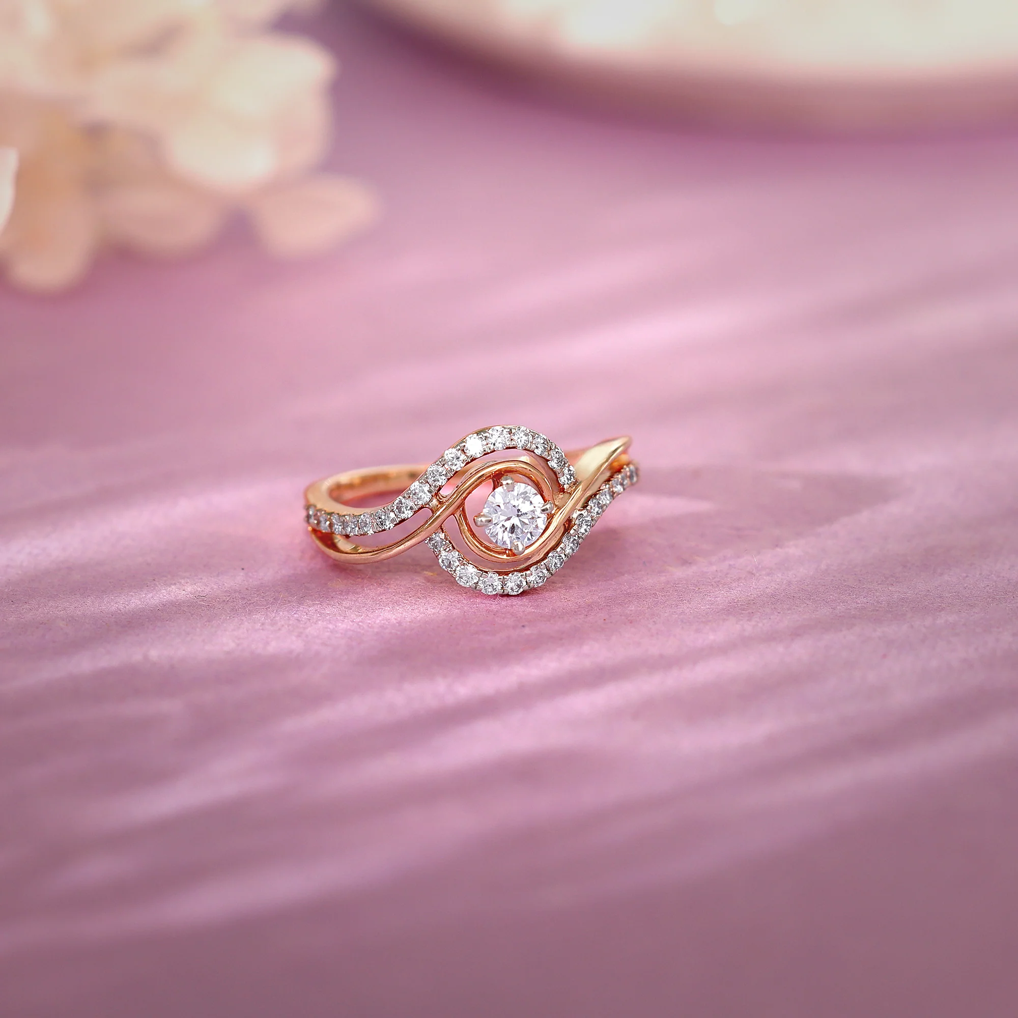 Rose Gold Rhea Solitaire Lab Grown Diamond Ring - Image 2