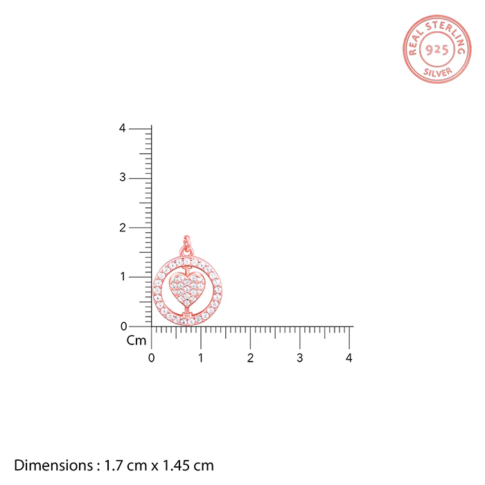 Rose Gold Rotatable You Complete Me Pendant With Link Chain - Image 7