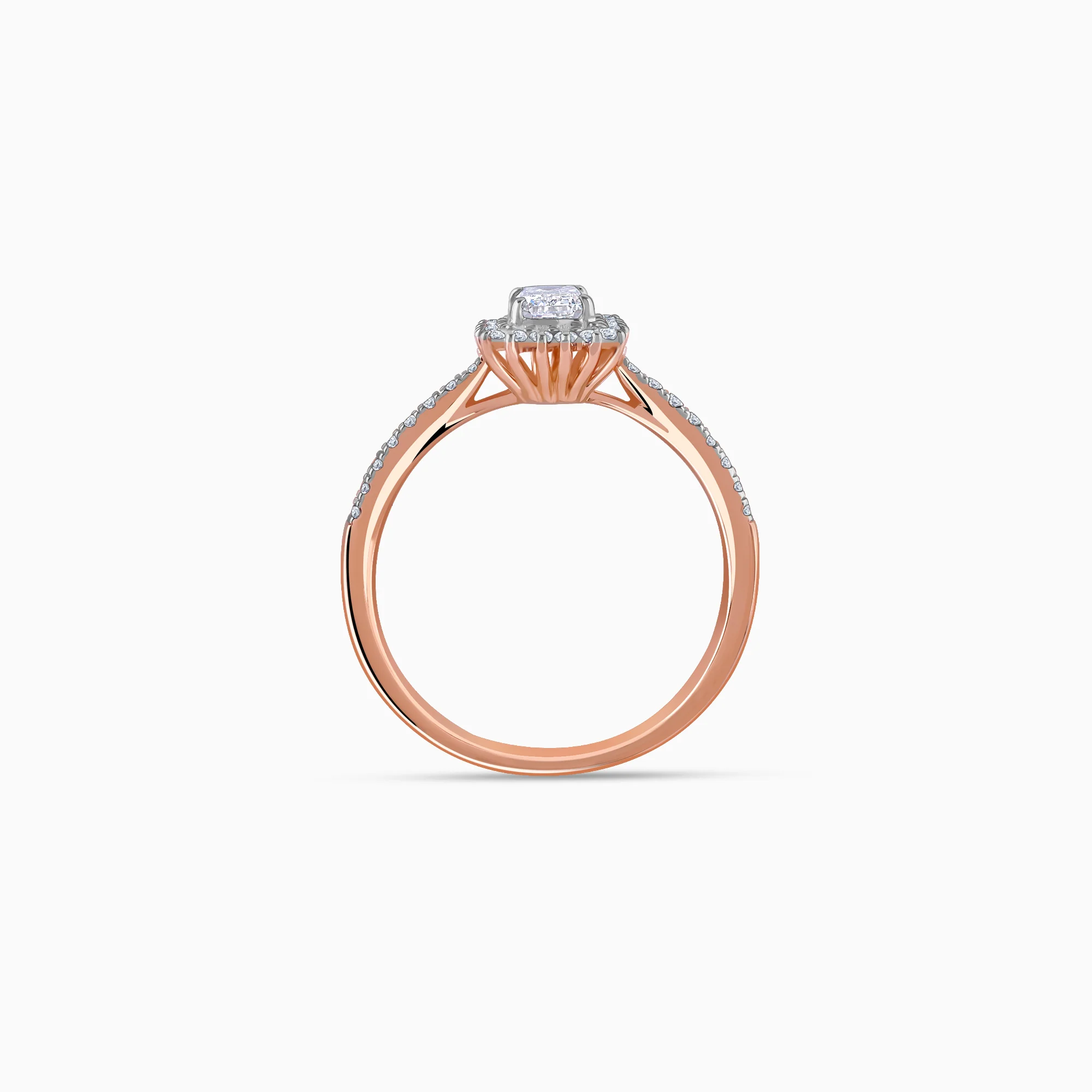 Rose Gold Sanguine Solitaire Lab Grown Diamond Ring - Image 5