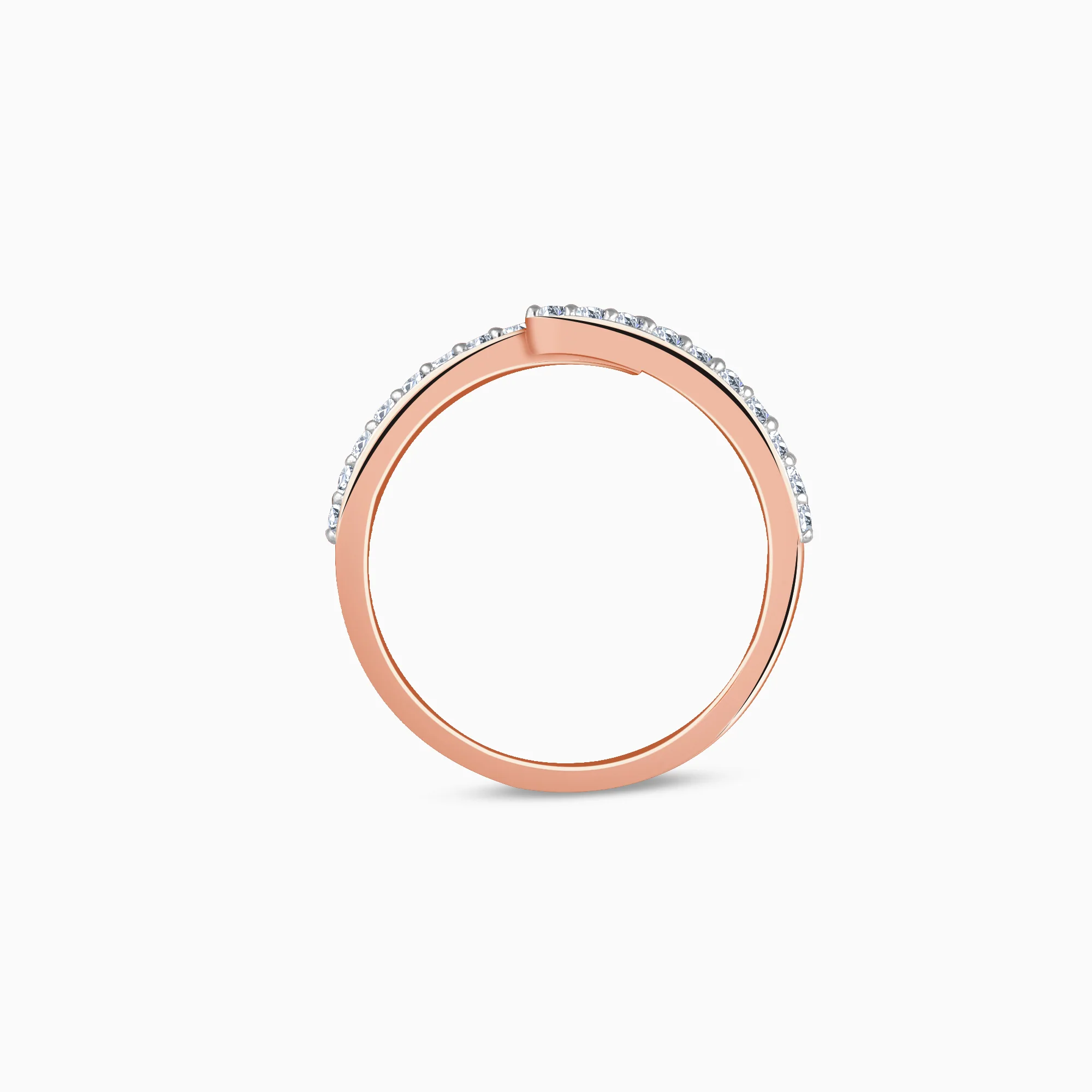 Rose Gold Shooting Star Lab Grown Diamond Ring - Image 5