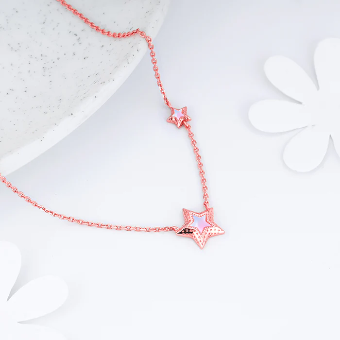 Rose Gold Shooting Star Necklace - Image 2