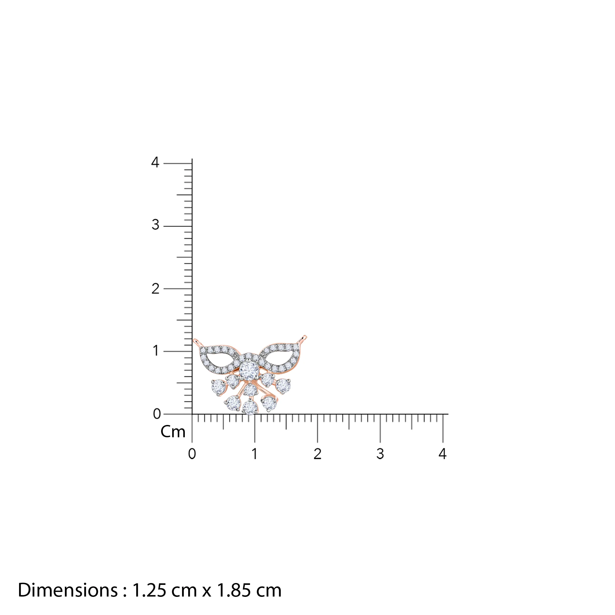 Rose Gold Shruthi Lab Grown Diamond Mangalsutra - Image 4