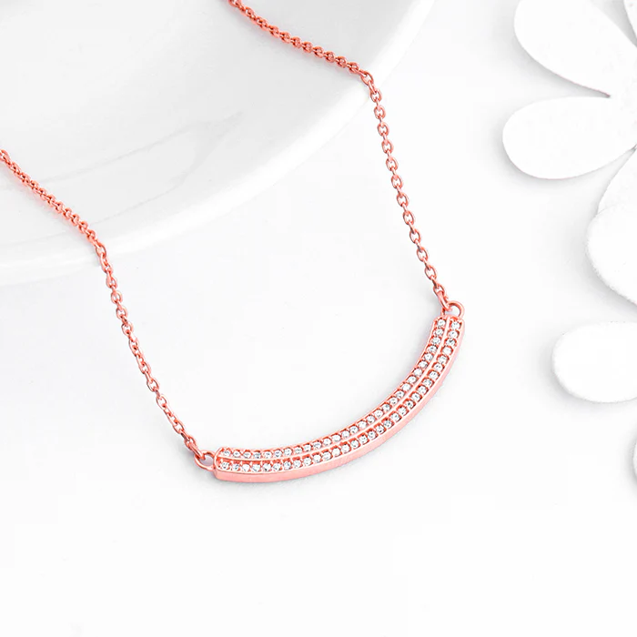 Rose Gold Slender Necklace - Image 2