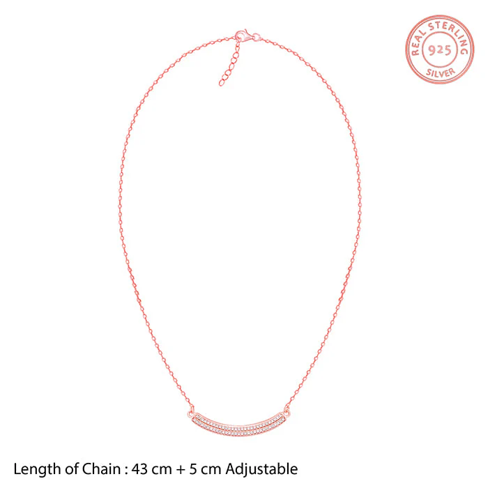 Rose Gold Slender Necklace - Image 6