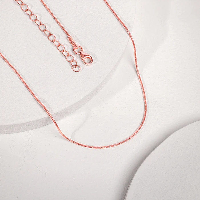Rose Gold Snake Shine Chain - Image 2