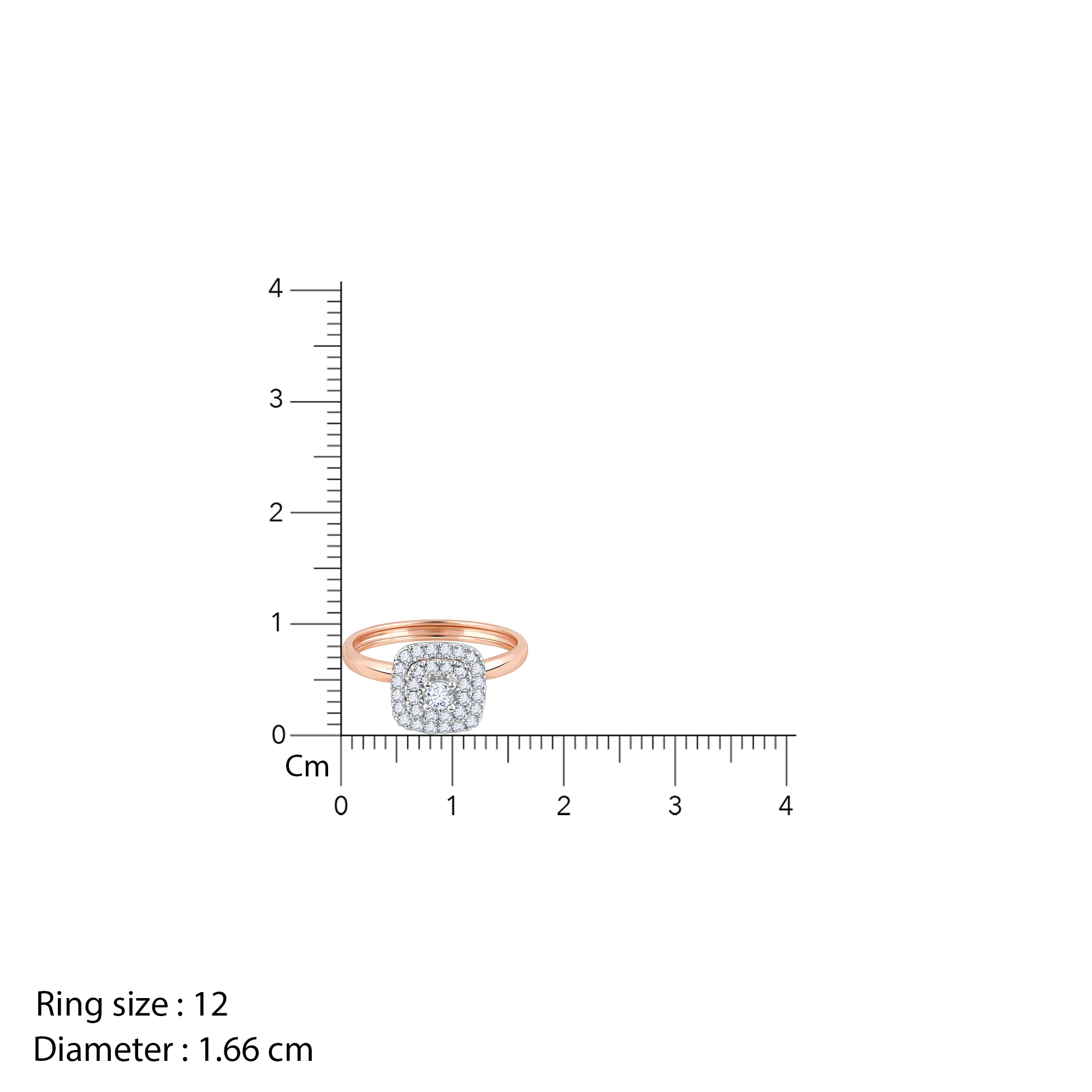 Rose Gold Memorabilia Solitaire Diamond Ring - Image 4