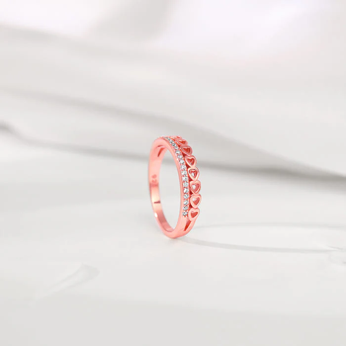 Rose Gold Spark Romance Ring - Image 2