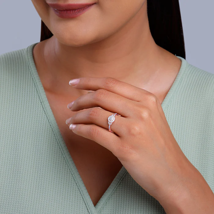 Rose Gold Sparkle-filled Ring - Image 3