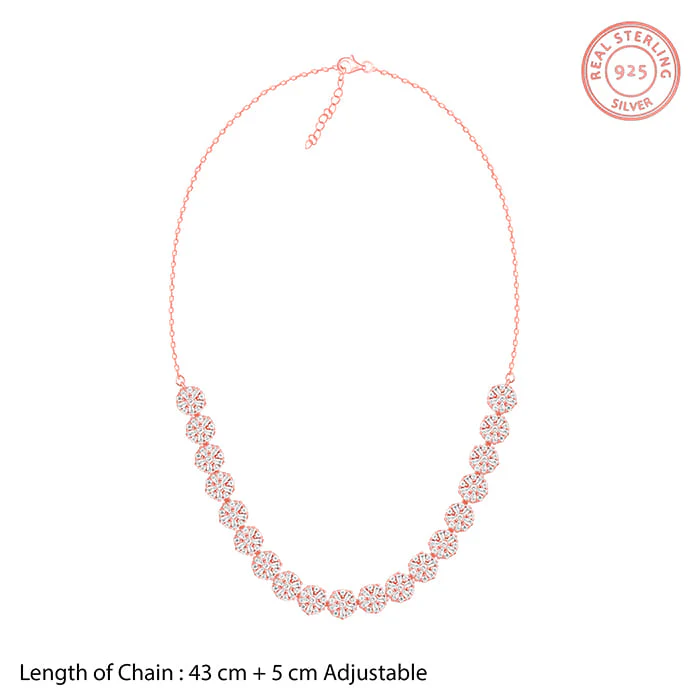 Rose Gold Studded Flower Set of Two - Image 6