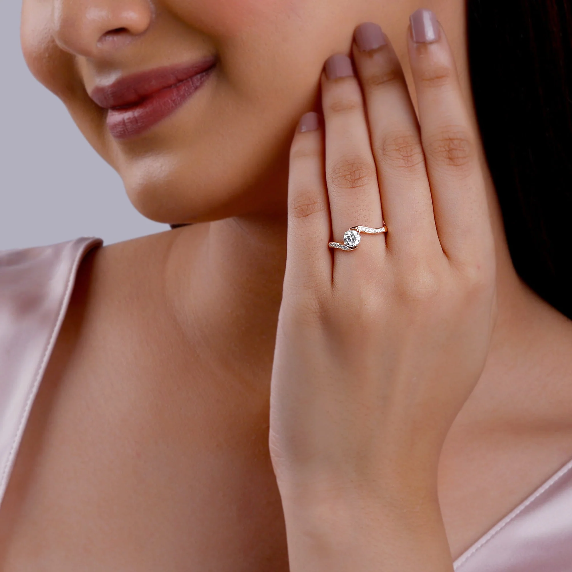 Rose Gold Stunners Solitaire Diamond Ring - Image 3