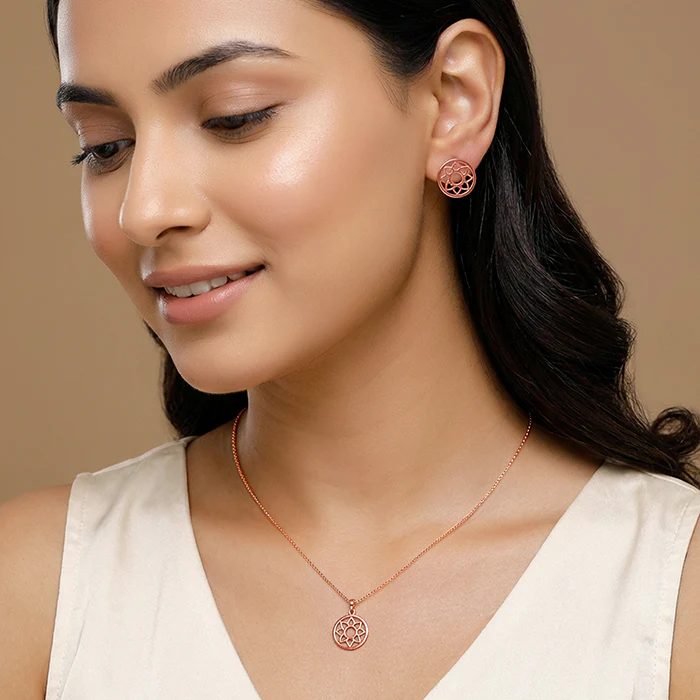 Rose Gold Sunpetal Filigree Set - Image 3