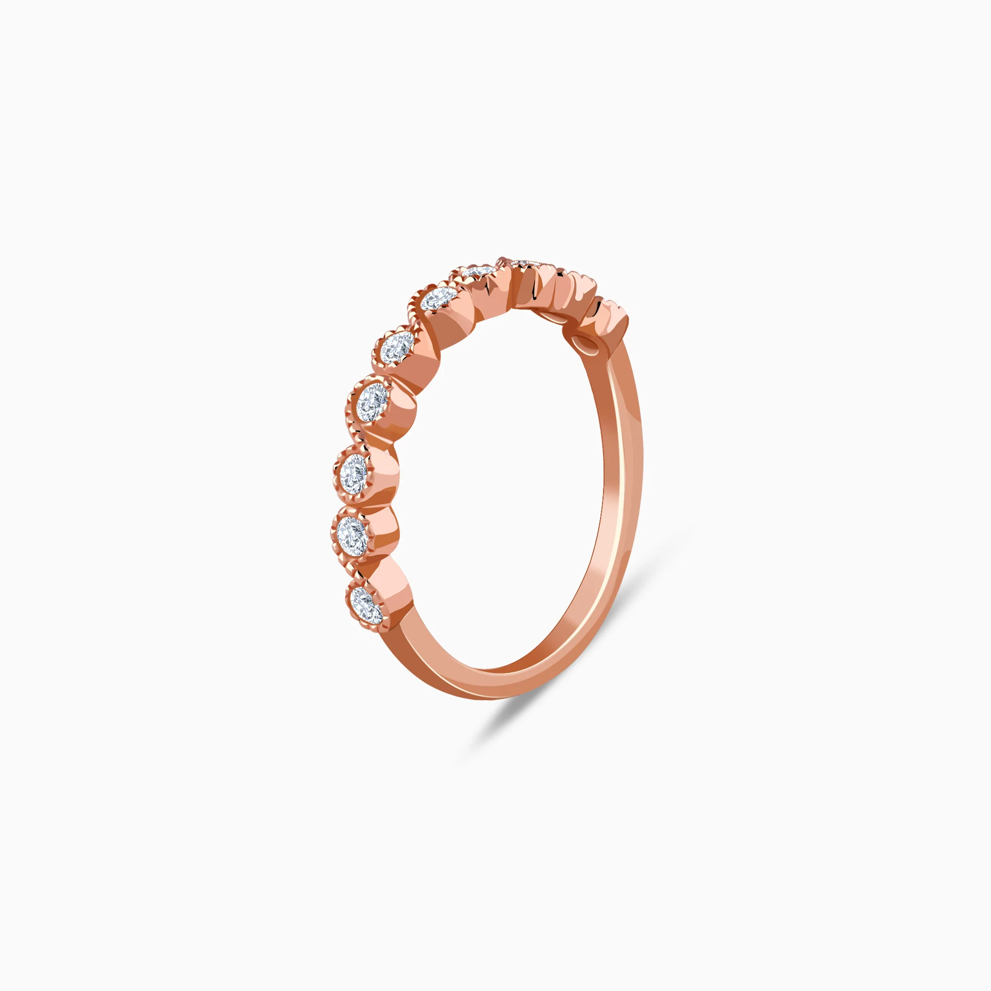 Rose Gold Timeless Loop Lab Grown Diamond Ring - Image 4