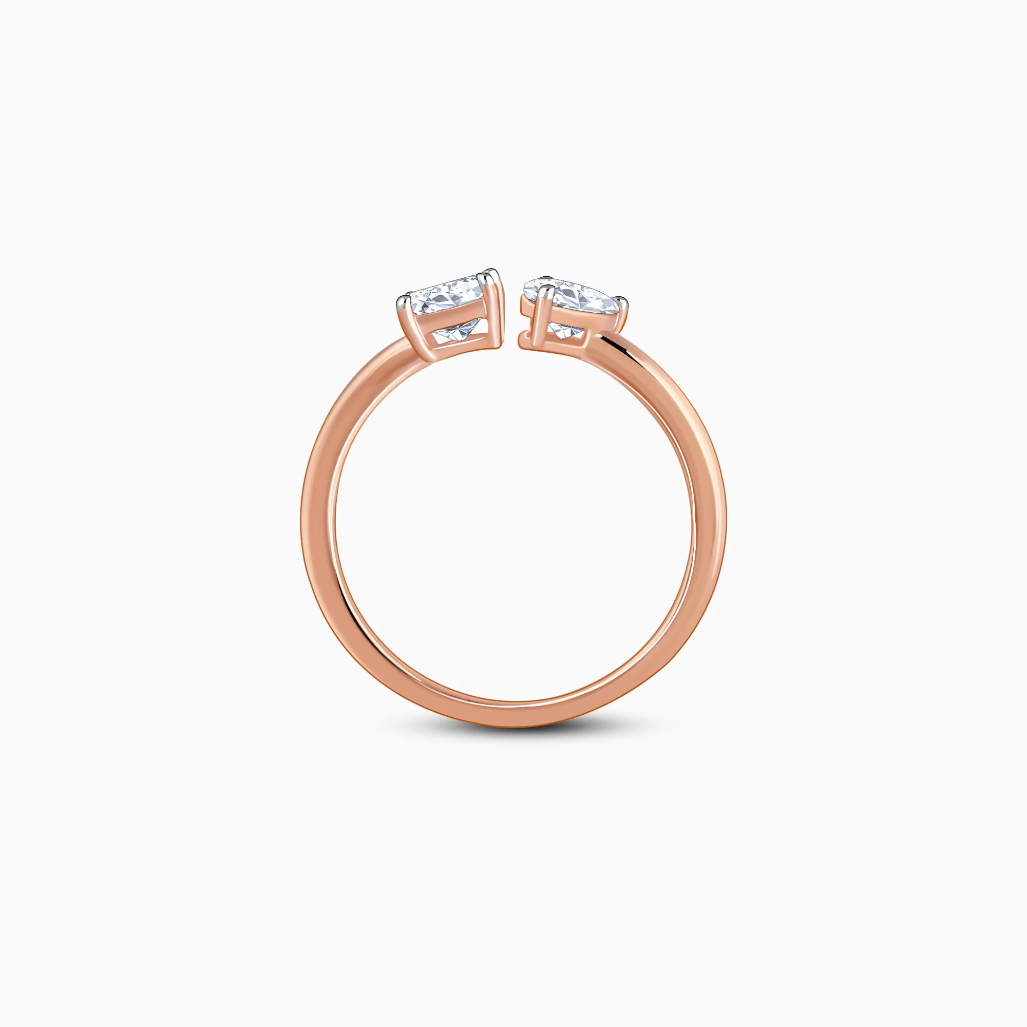 Rose Gold Toi Moi Solitaire Lab Grown Diamond Ring - Image 5