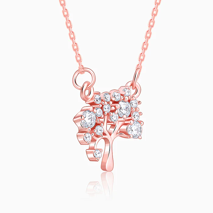 Rose Gold Tree of Life Necklace - Image 4