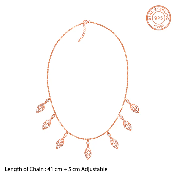 Rose Gold Tropical Charms Necklace - Image 4