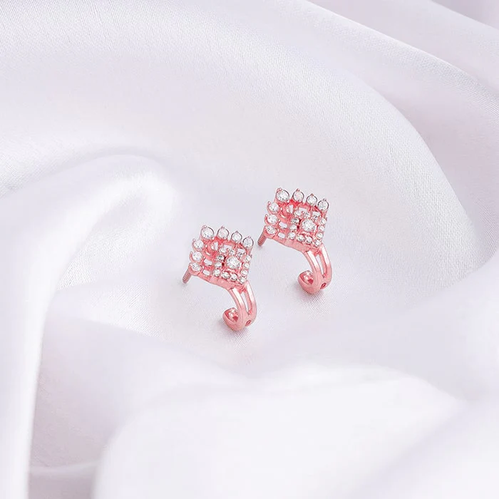Rose Gold Twilight Twinkle Earrings - Image 2