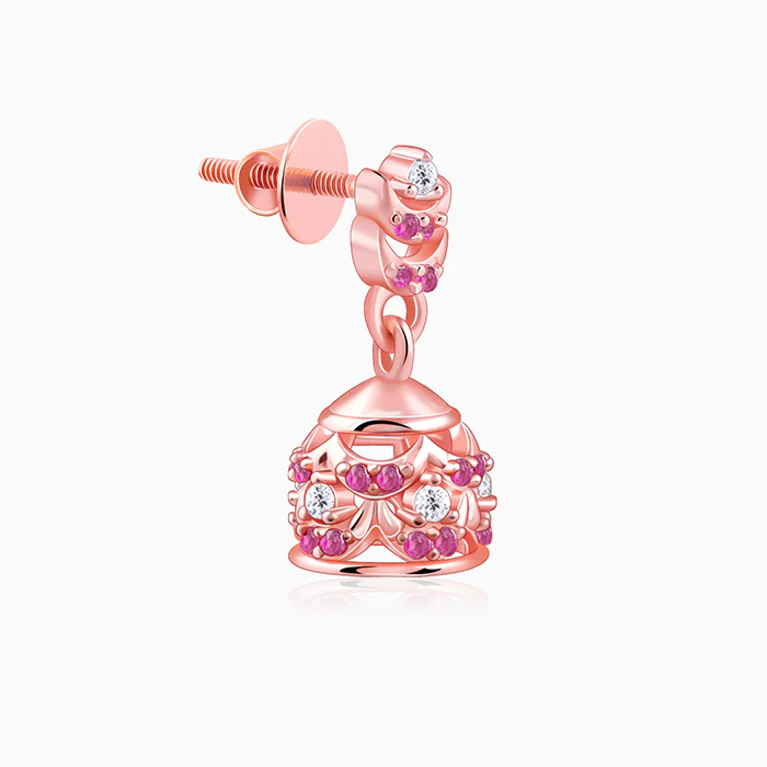 Rose Gold Urvashi Jhumki - Image 4