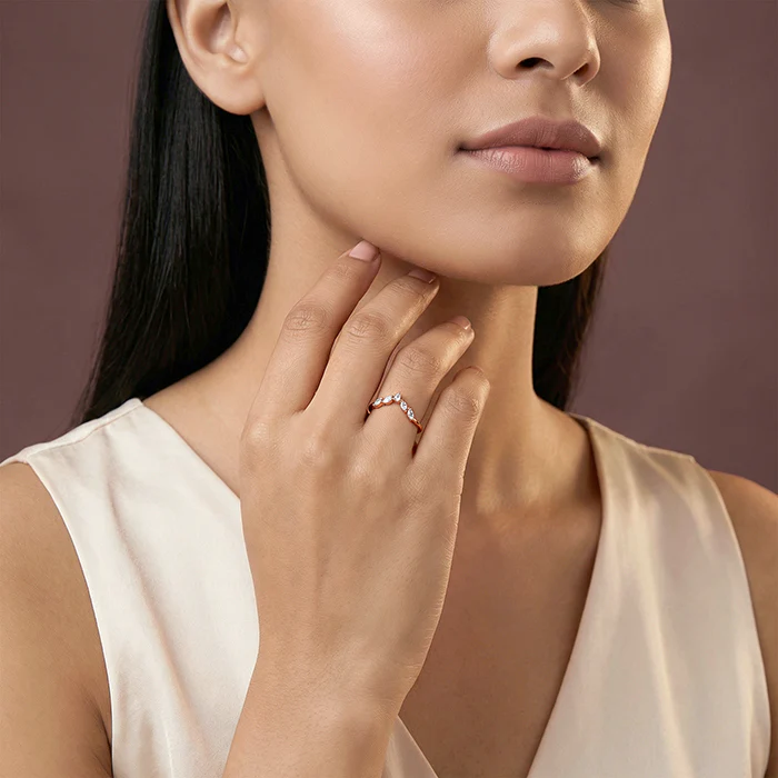 Rose Gold Vanki Shine Ring (Size 12) - Image 3
