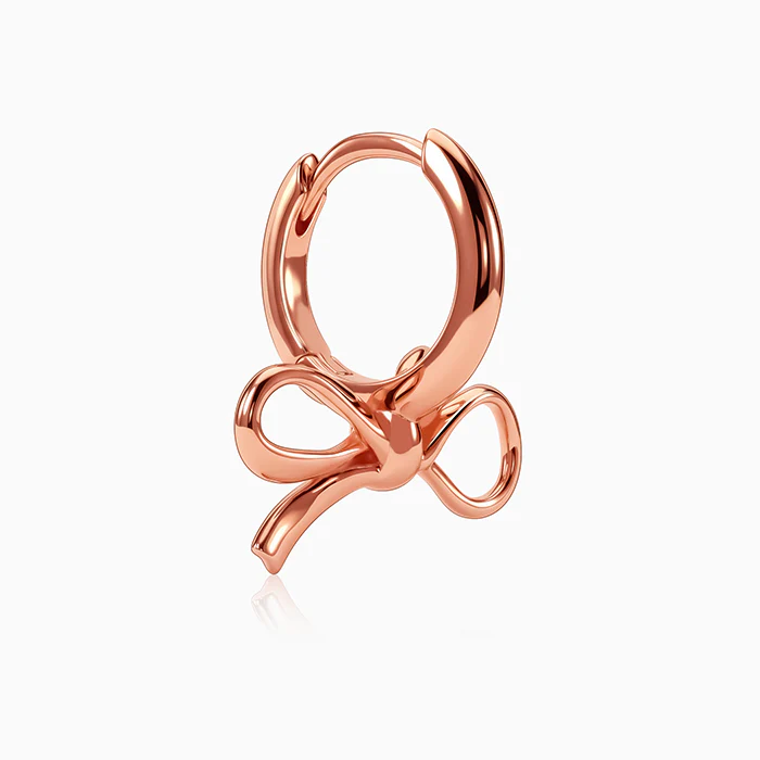 Rose Gold Velora Hoop Earrings - Image 4
