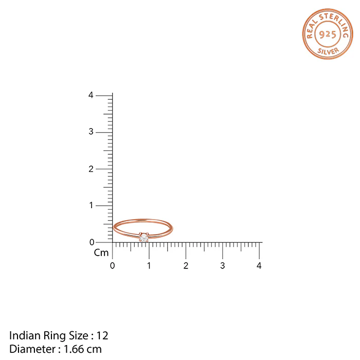 Rose Gold Velora Spark Ring - Image 4