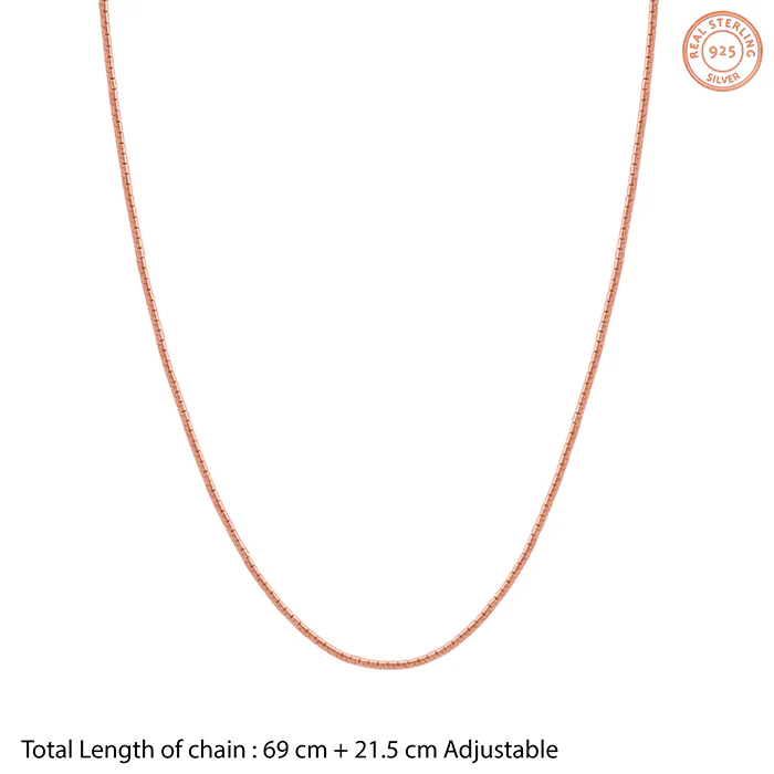 Rose Gold Venetian Box Waist Chain - Image 5