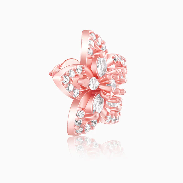 Rose Gold Viola Earrings - Image 4