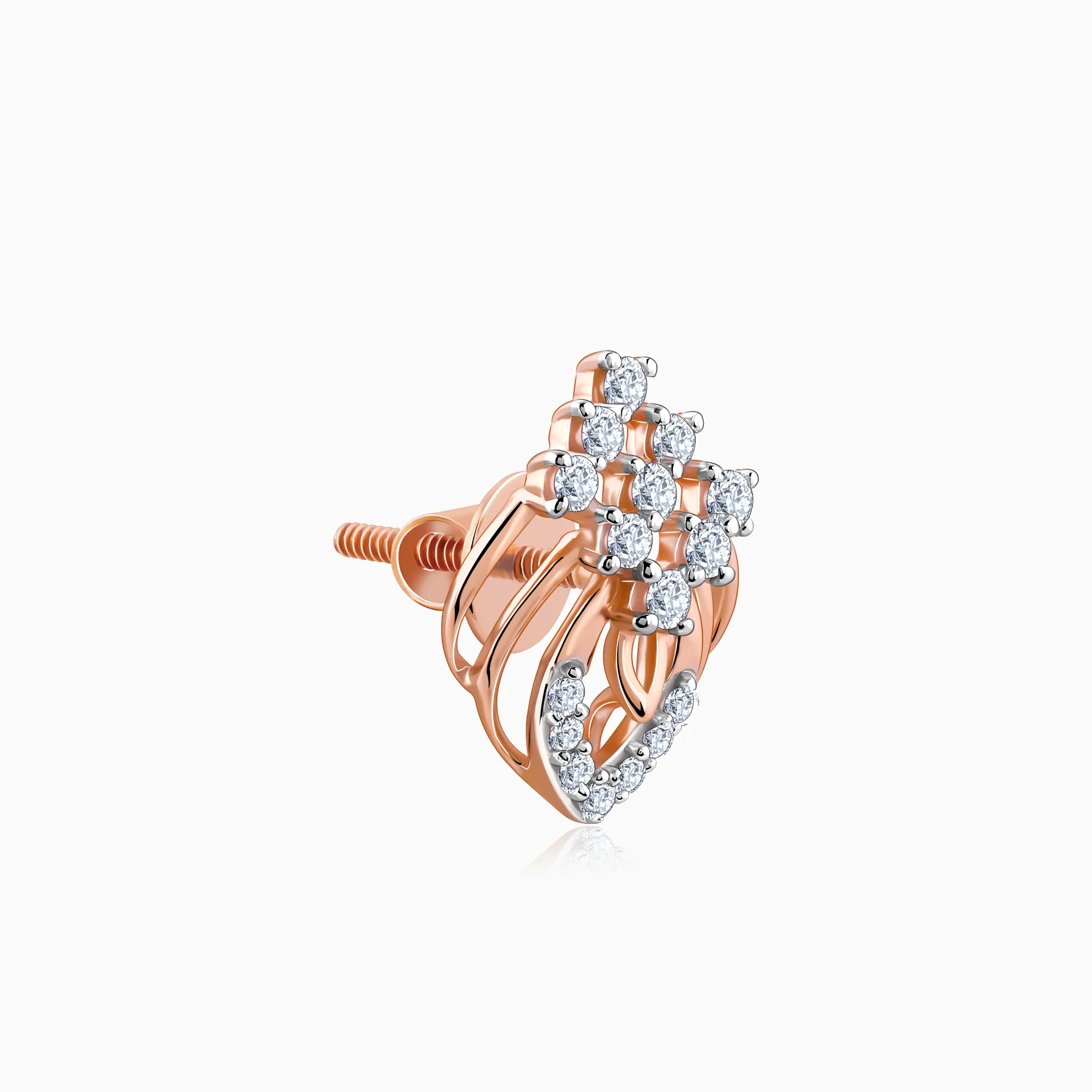 Rose Gold Wonderful Whimsy Diamond Earrings - Image 5