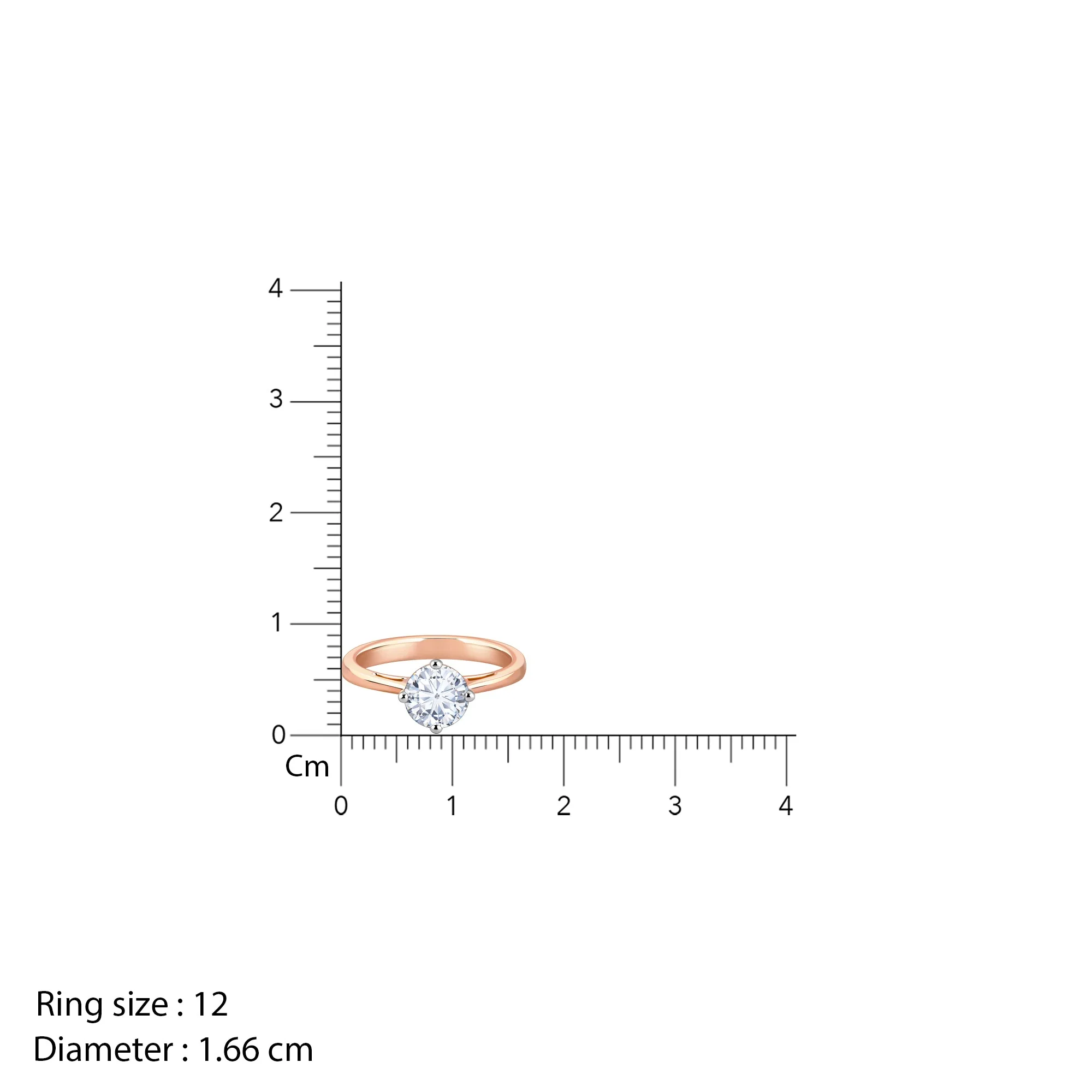 Rose Gold Yolo Solitaire Lab Grown Diamond Ring - Image 6