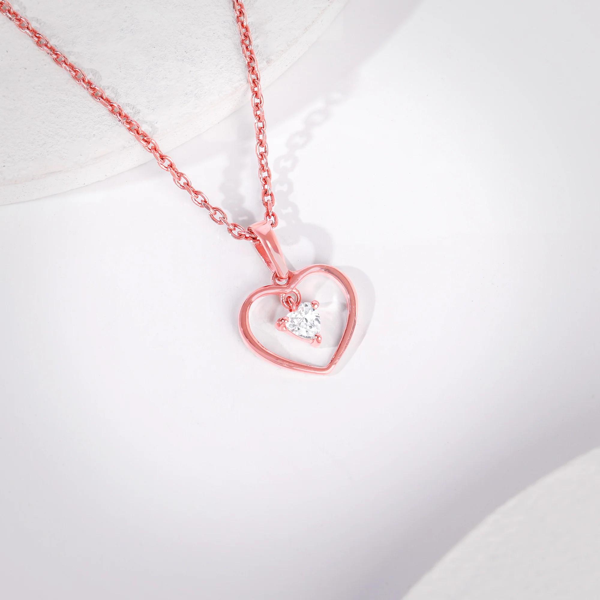 Rose Gold Your Lover Pendant With Link Chain - Image 2