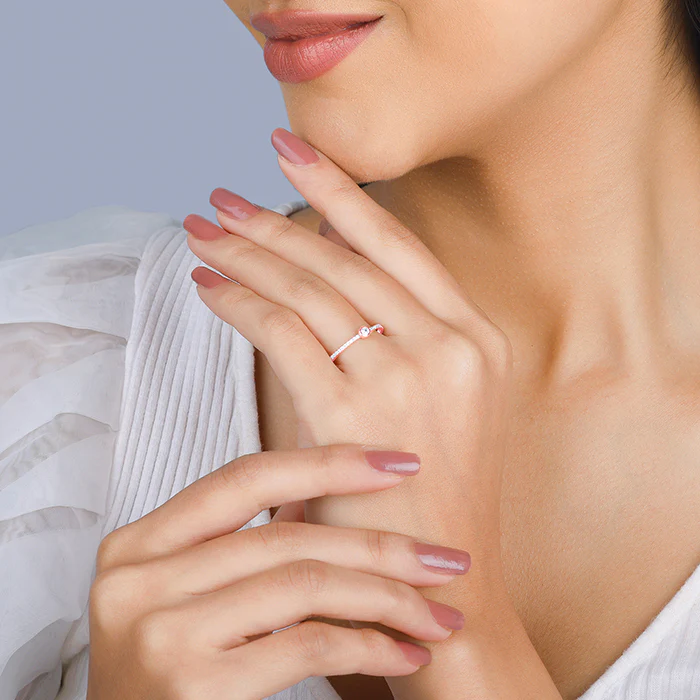 Rose Gold Zircon Epitome of Love Ring - Image 3