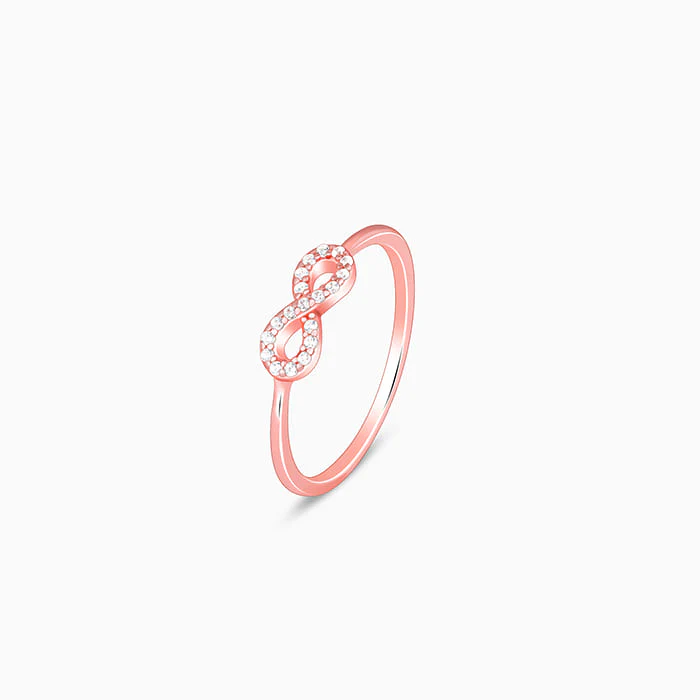Rose Gold Zircon Loop of Hope Ring - Image 4