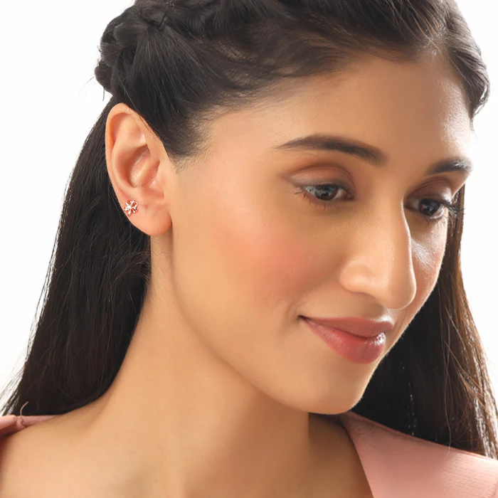 Rose Gold Zyra Ear Piercings - Image 3