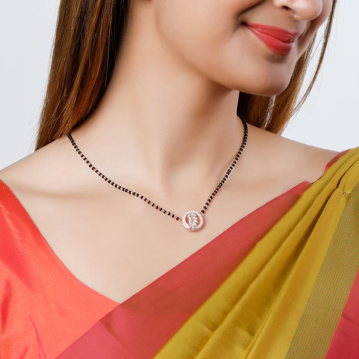 Rose Gold Periwinkle Mangalsutra - Image 2