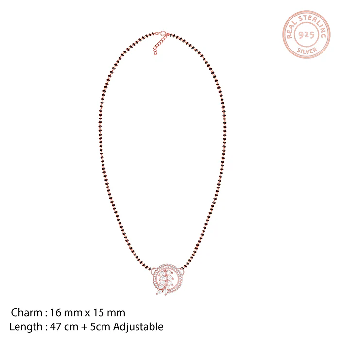 Rose Gold Periwinkle Mangalsutra - Image 4