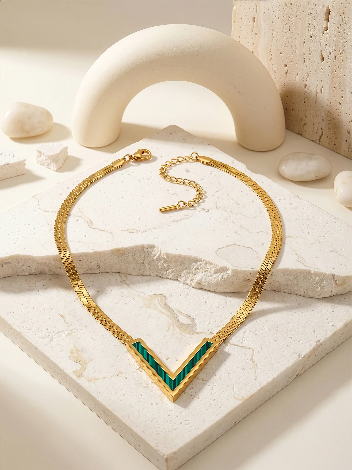 Sharp Babe Gold Plated Necklace - Image 2