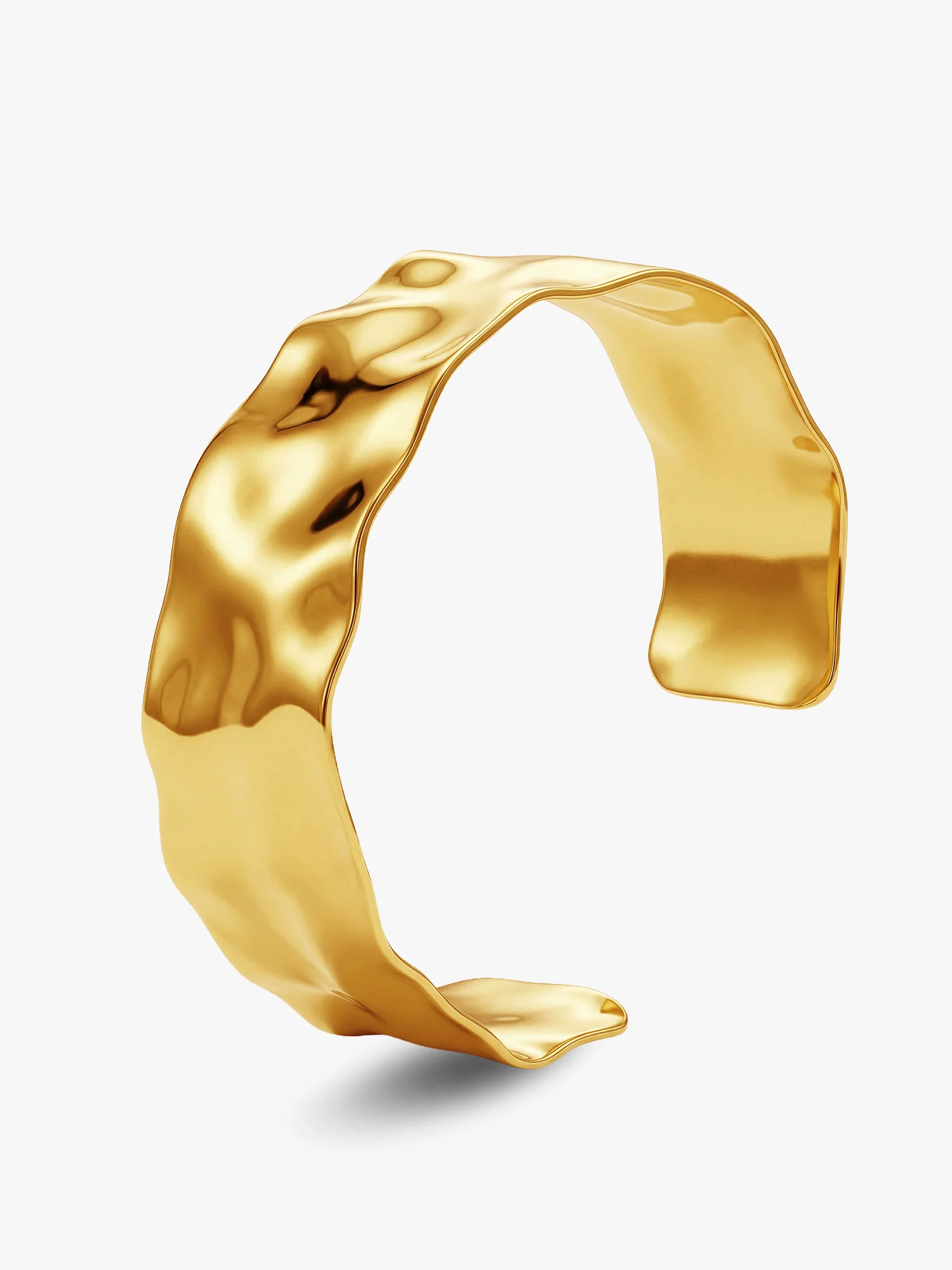 Sharp Energy Gold Plated Cuff Bracelet - Image 4