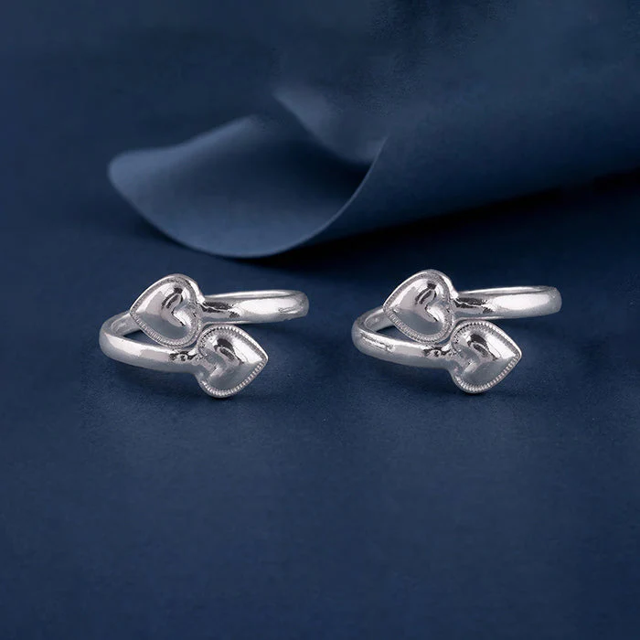 Silver Aadhya Bypass Toe Rings - Image 2