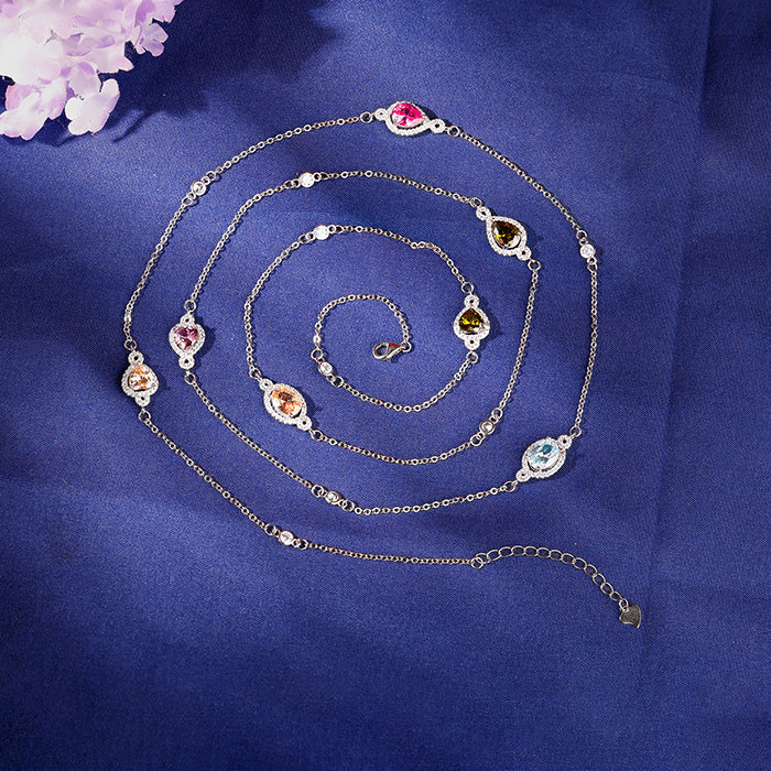 Silver Admiring Charm Necklace - Image 2