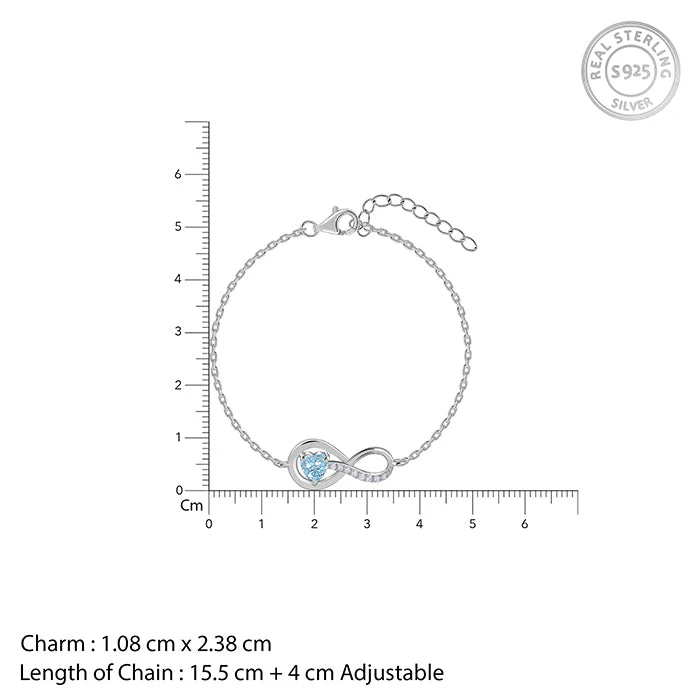 Silver Endlessly Yours Bracelet - Image 4