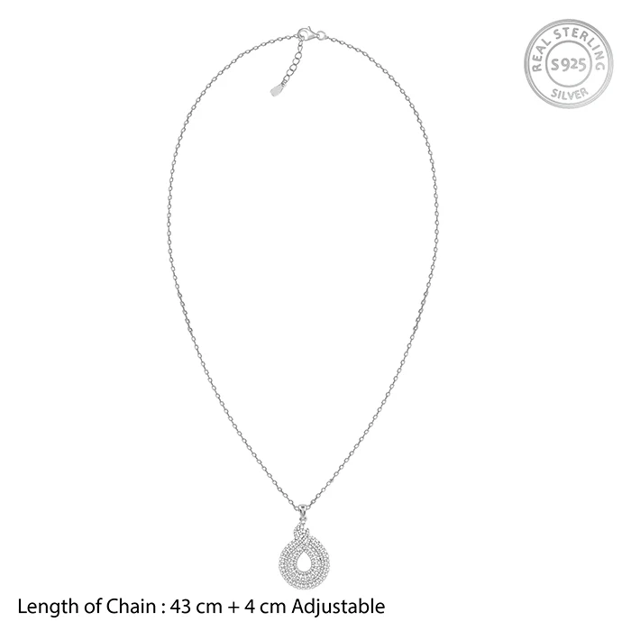 Silver Aurelia Pendant With Link Chain - Image 6