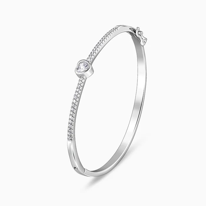 Silver Aww So Cute Bangle Bracelet - Image 4
